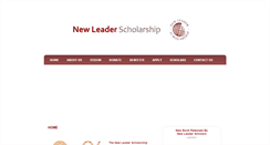 Desktop Screenshot of newleaderscholarship.org