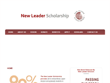 Tablet Screenshot of newleaderscholarship.org